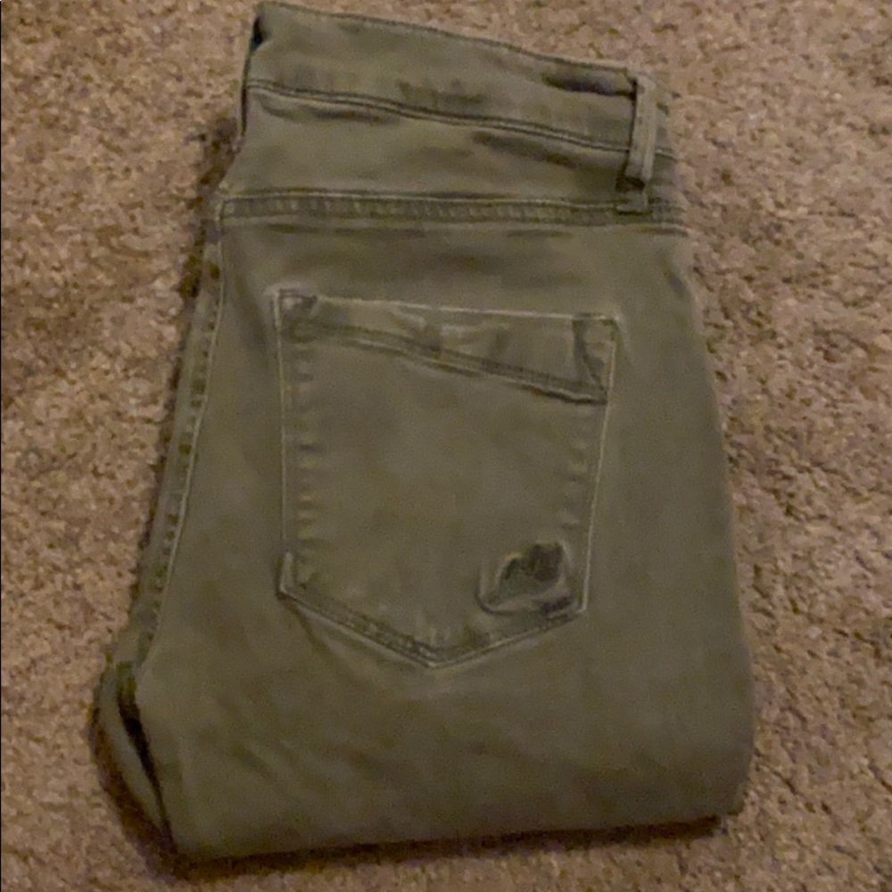 Express olive green jeans